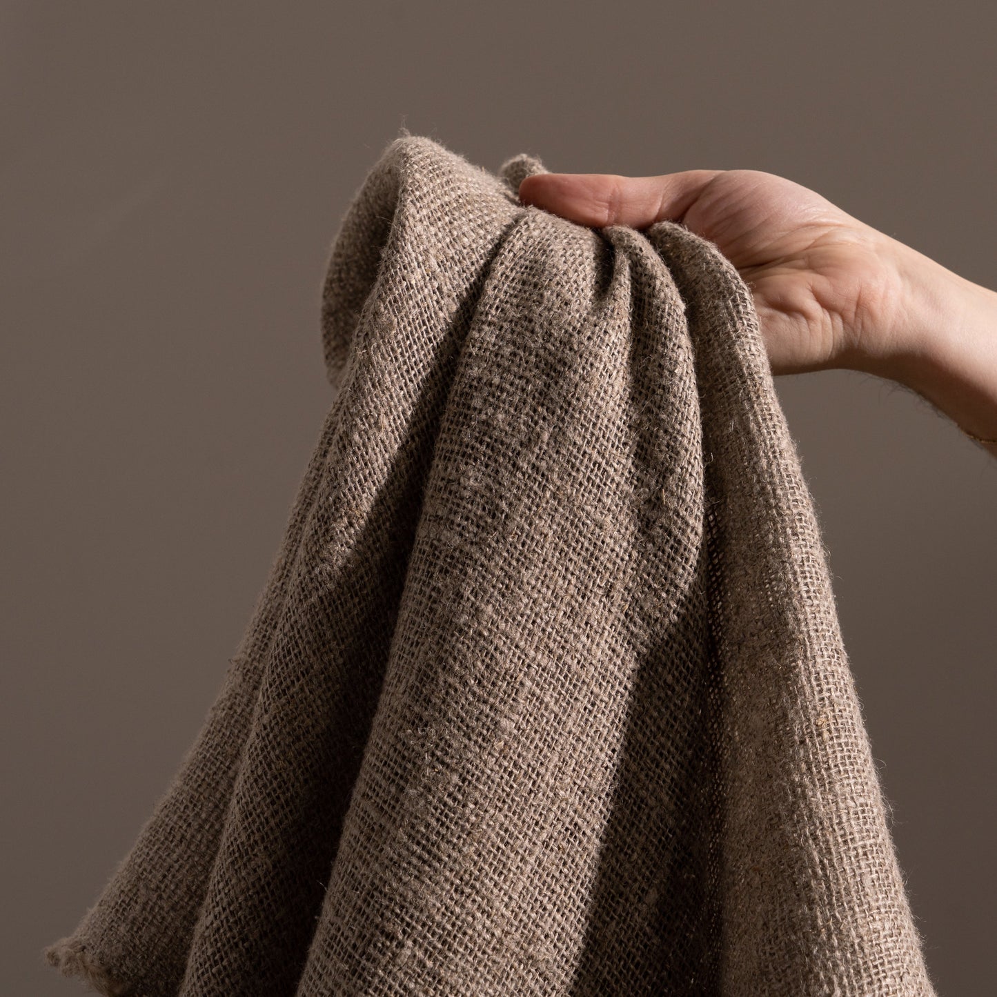 100% Pure Linen Linen Burlap Open Weave Linen Swatch