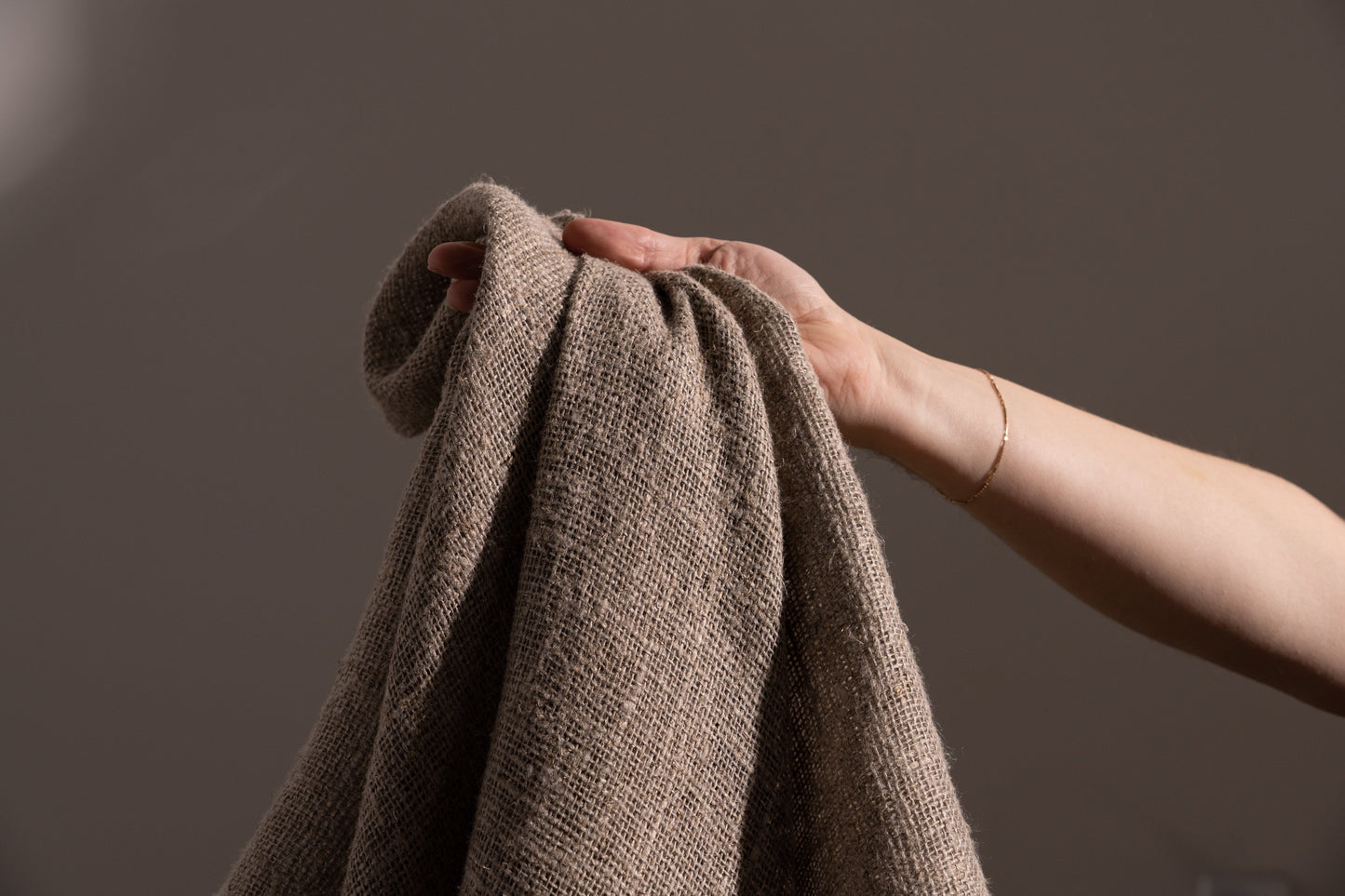 100% Pure Linen Linen Burlap Open Weave Linen Swatch