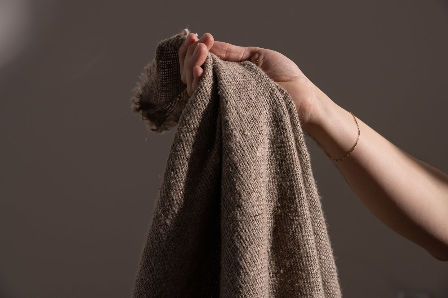 Washed Open Weave Linen in Natural