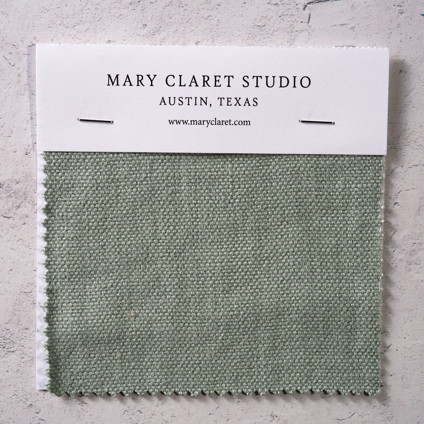 14.3 oz/sq yard 100% Upholstery/ Slipcover Weight Linen in Jade Swatch