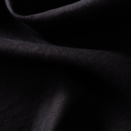 12 oz/sq yard 100% Upholstery/ Slipcover Weight Linen Black