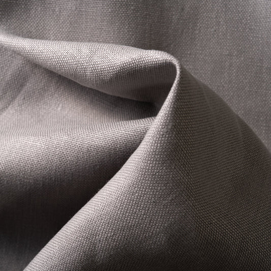 12 oz/sq yard 100% Upholstery/ Slipcover Weight Linen Pewter Swatch