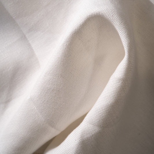 12 oz/sq yard 100% Upholstery/ Slipcover Weight Linen in Cream Swatch
