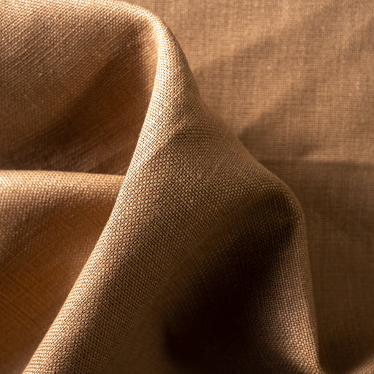 12 oz/sq yard 100% Upholstery/ Slipcover Weight Linen in Hazelnut Swatch