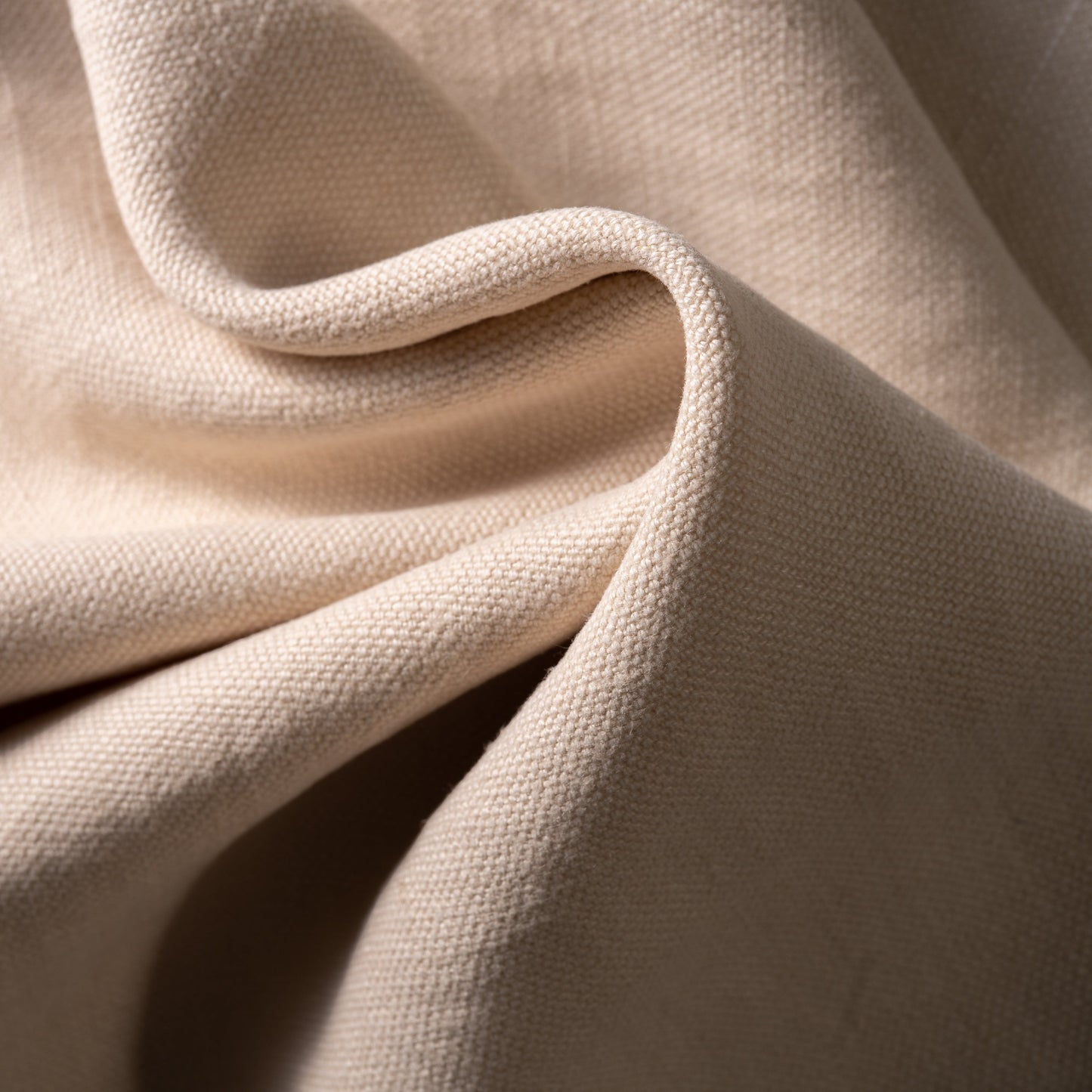 14.3 oz/sq yard 100% Upholstery/ Slipcover Weight Linen in Buff Swatch
