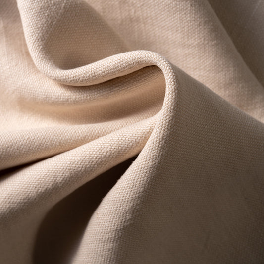 14.3 oz/sq yard 100% Upholstery/ Slipcover Weight Linen in Buff Swatch