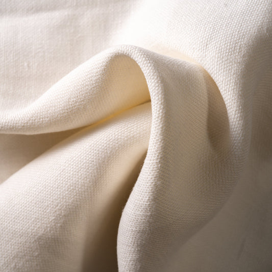 14.3 oz/sq yard 100% Upholstery/ Slipcover Weight Linen in Ivory Swatch