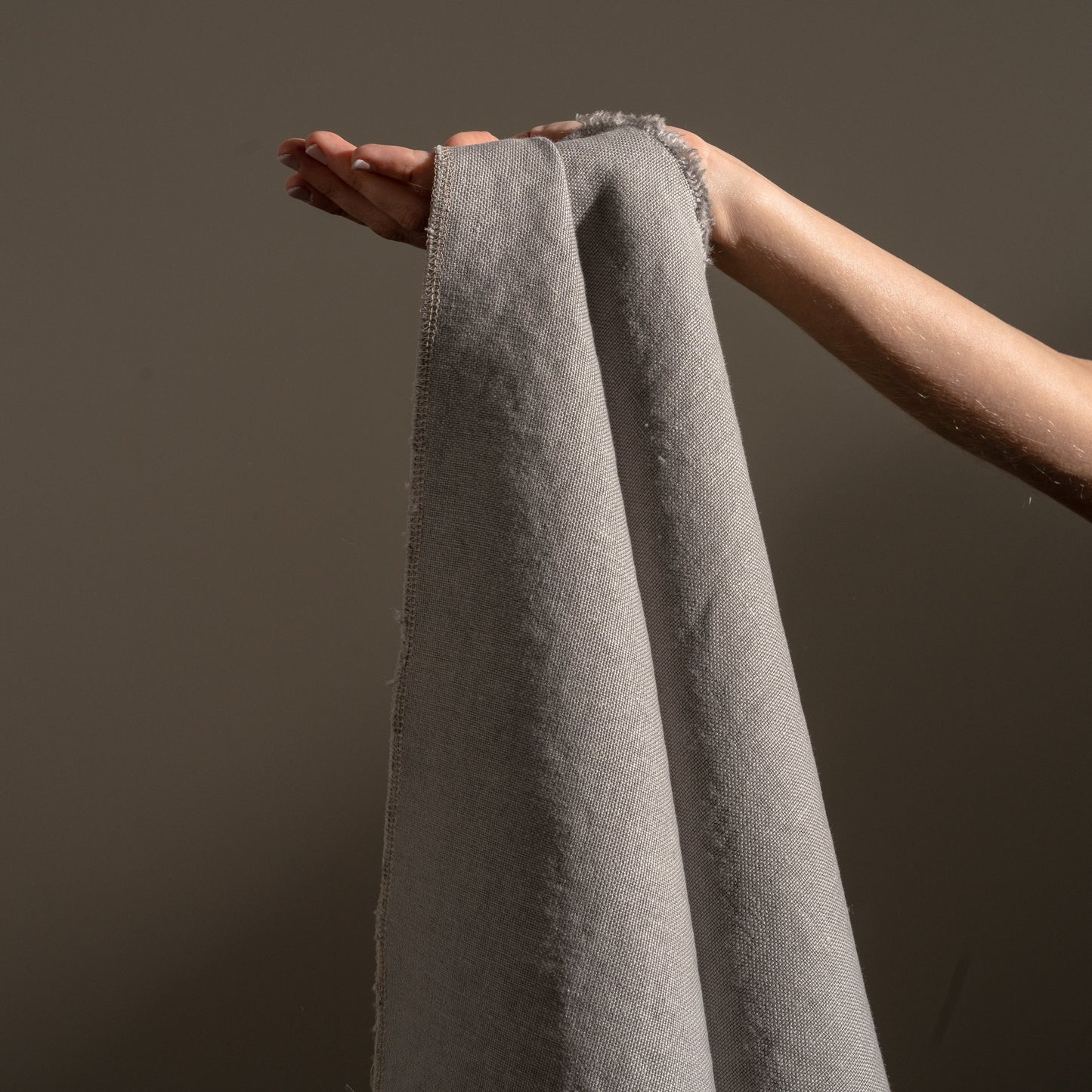 12 oz/sq yard 100% Upholstery/ Slipcover Weight Linen Pewter