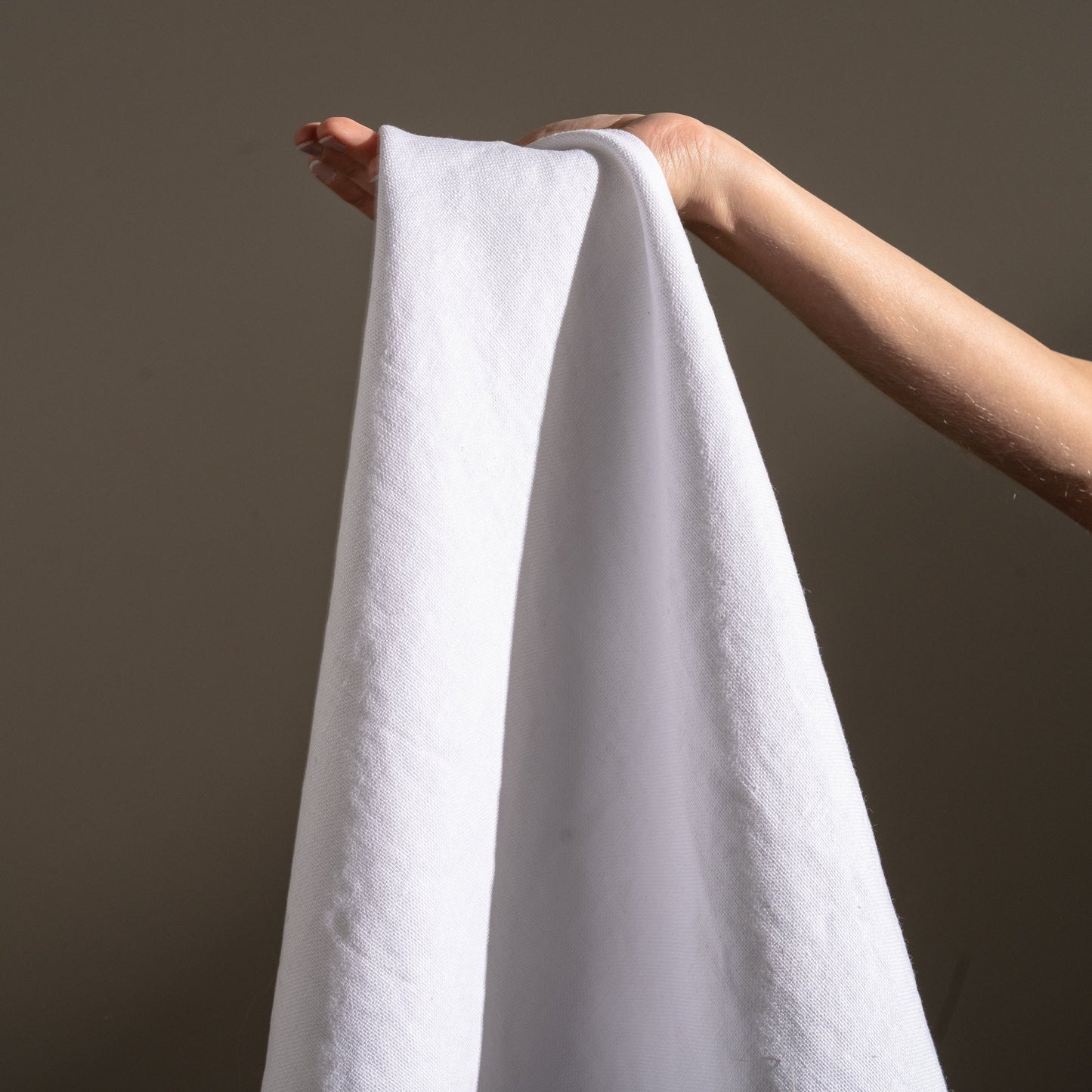 12 oz/sq yard 100% Upholstery/ Slipcover Weight Linen in White