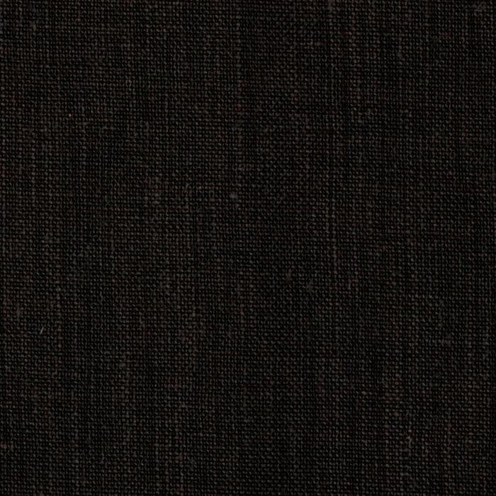100% Linen Pure Medium Weight Black Fabric by the Yard 6 oz