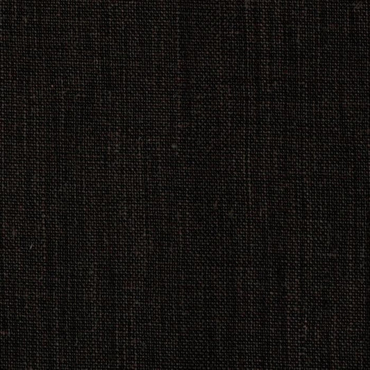 100% Linen Pure Medium Weight Black Fabric by the Yard 6 oz Swatch
