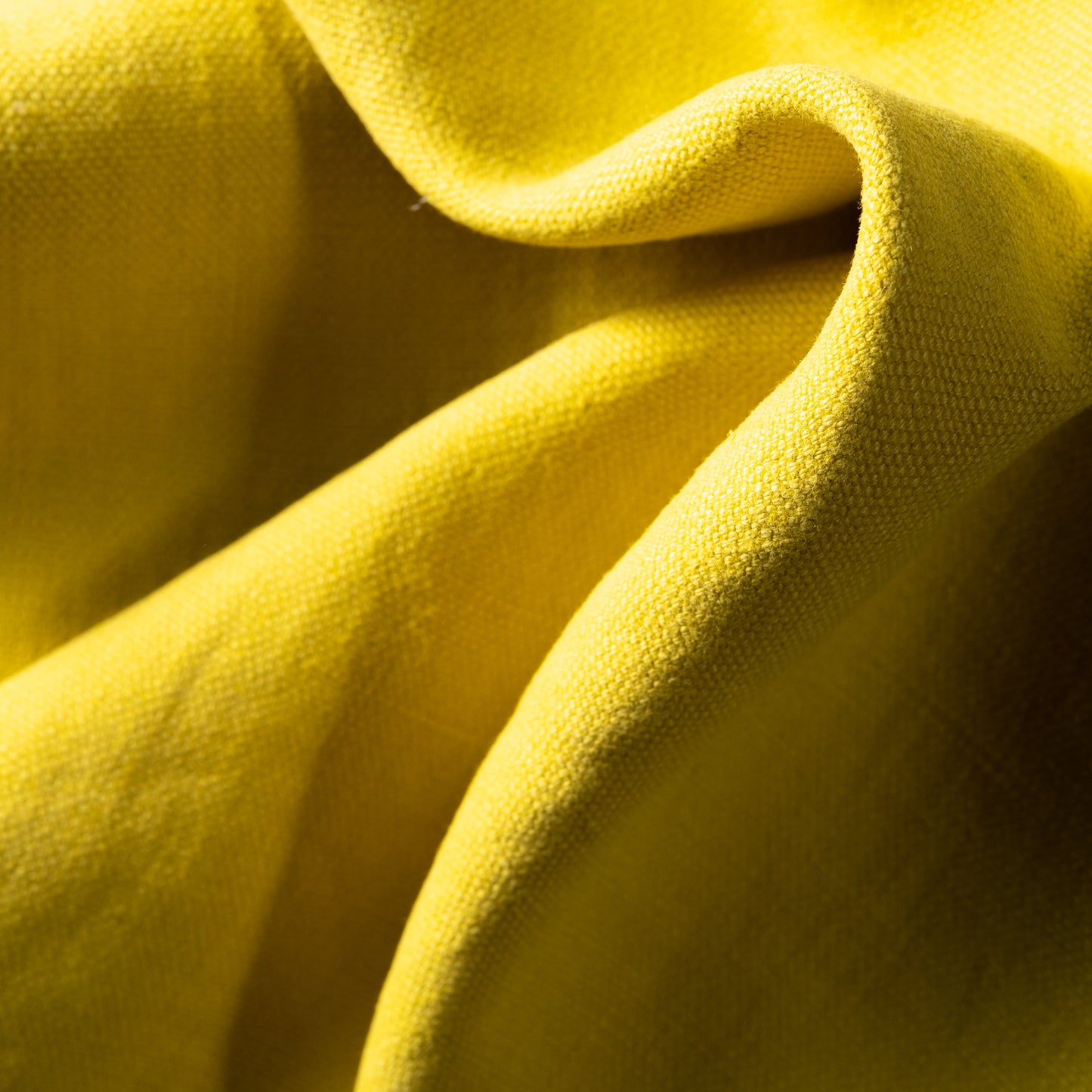 14.3 oz/sq yard 100% Upholstery/ Slipcover Weight Linen in Canary Swatch