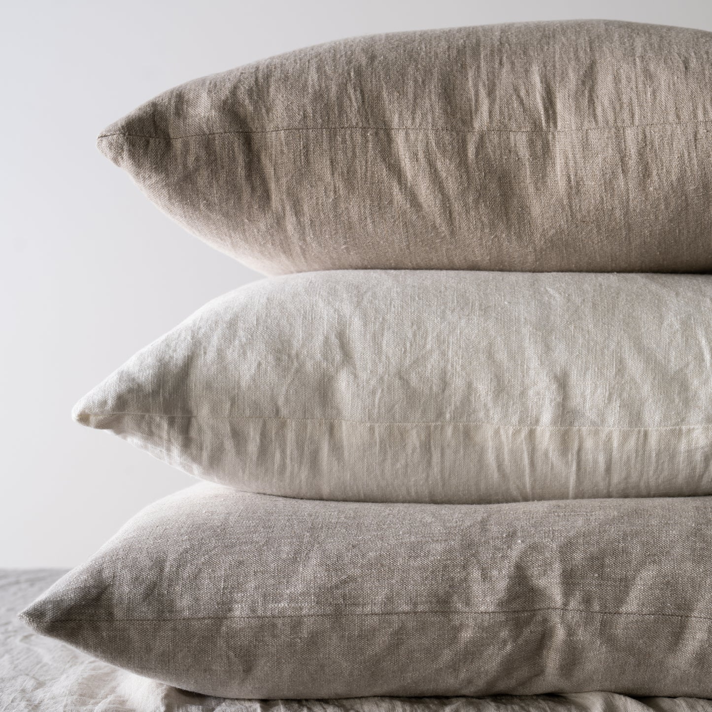 Stonewashed Linen Pillow Cover