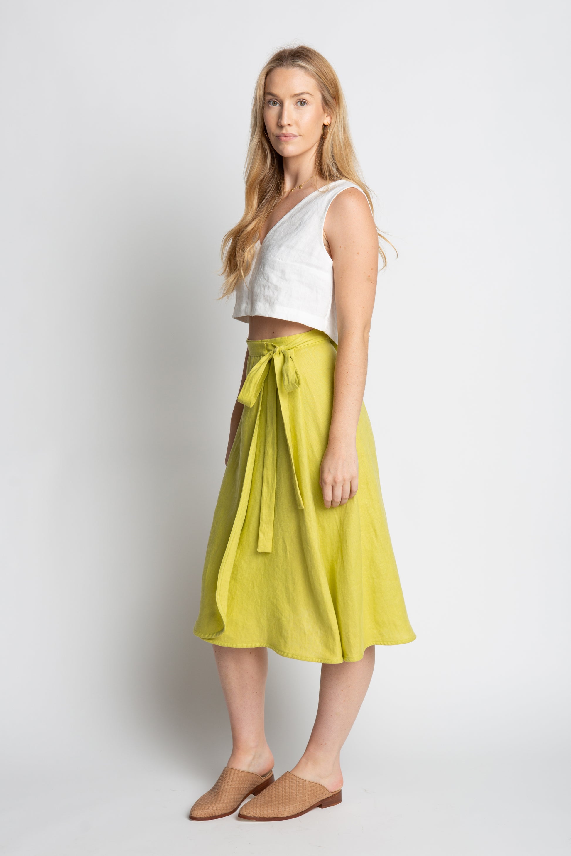 Bias cut wrap skirt hotsell