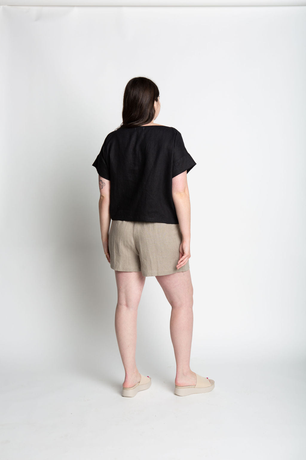 SALE Becca Boat Neck Tee in Black